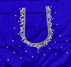 NR398IB - Ink Blue Colour Computer Work Blouse