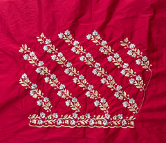 NR402R -Red Colour Computer Work Blouse