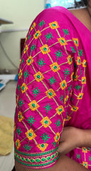 NR499P- Pink Colour Computer Multi Work Blouse