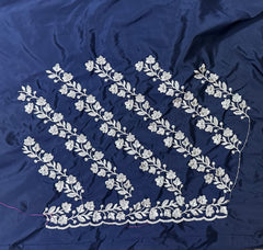 NR401NB -Navy Blue Colour Computer Work Blouse