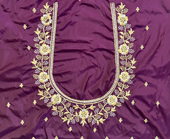 NR400WN -Wine Colour Computer Work Blouse