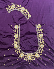 NR404WN -Wine Colour Computer Work Blouse