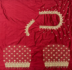 NR929M- Maroon Colour Computer Maggam Work Blouse