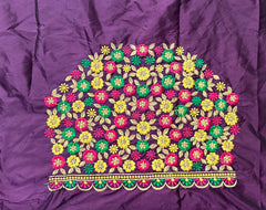 NR468WN -Wine Colour Computer Multi Work Blouse