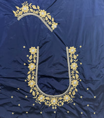 NR404NB -Navy Blue Colour Computer Work Blouse