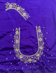 NR400V -Violet Colour Computer Work Blouse