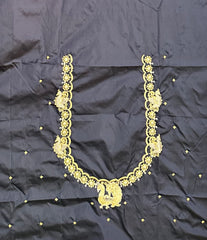 NR397BL - Black Colour Computer Work Blouse