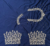 NR410NB -Navy Blue Colour Computer Work Blouse