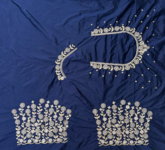 NR410NB -Navy Blue Colour Computer Work Blouse