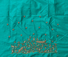 NR928SG -Sea Green Colour Maggam Work Blouse