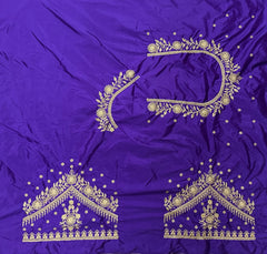 NR409VL -Violet Colour Computer Work Blouse