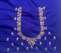 NR403IB -Ink Blue Colour Computer Work Blouse