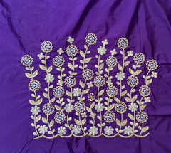 NR410V -Violet Colour Computer Work Blouse