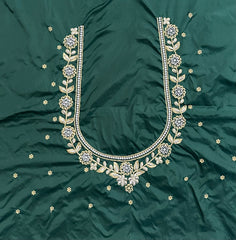 NR410BG -Bottle Green Colour Computer Work Blouse