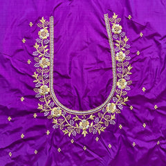 NR400PR -Purple Colour Computer Work Blouse