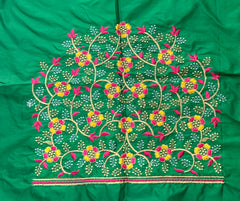 NR495G-Green Colour Computer Multi Work Blouse