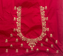 NR403R -Red Colour Computer Work Blouse