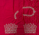 NR410R -Red Colour Computer Work Blouse