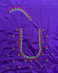 NR494VL -Violet Colour Computer Work Blouse