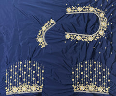 NR404NB -Navy Blue Colour Computer Work Blouse