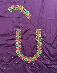 NR468WN -Wine Colour Computer Multi Work Blouse