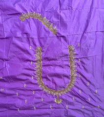 NR849PR- Purple Colour Computer Maggam Work Blouse