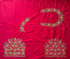 NR495TP- Tomato Pink Colour Computer Multi Work Blouse