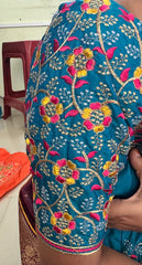 NR495RG- Rama Green Colour Computer Multi Work Blouse