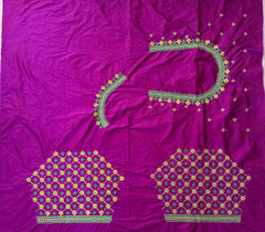 NR499MP- Magenta Pink Colour Computer Multi Work Blouse