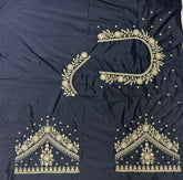 NR409BL -Black Colour Computer Work Blouse