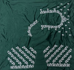 NR401BG -Bottle Green Colour Computer Work Blouse