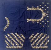 NR403NB -Navy Blue Colour Computer Work Blouse