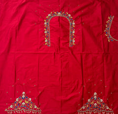 NR895R - Red Colour Maggam Work Blouse