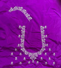 NR401MP -Mazenta Pink Colour Computer Work Blouse