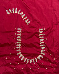 NR405R -Red Colour Computer Work Blouse