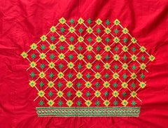 NR499R- Red Colour Computer Multi Work Blouse