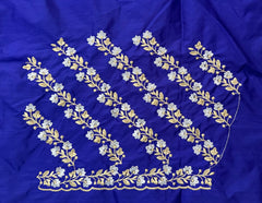 NR402IB -Ink Blue Colour Computer Work Blouse