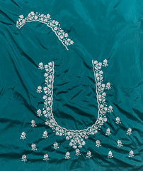 NR401RG -Rama Green Colour Computer Work Blouse