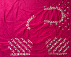 NR402TP -Tomato Pink Colour Computer Work Blouse