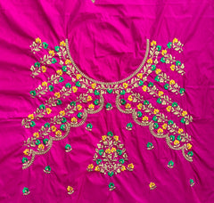 NR484P -Pink Colour Computer Multi Work Blouse