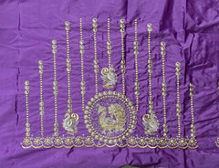 NR397PR - Purple Colour Computer Work Blouse