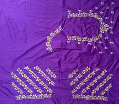 NR402PR -Purple Colour Computer Work Blouse