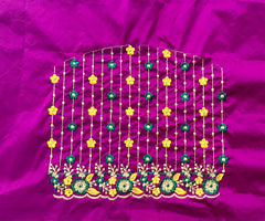 NR449MP - Magenta Pink Colour Computer Multi Work Blouse