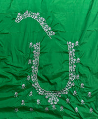 NR401G -Green Colour Computer Work Blouse