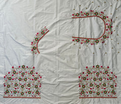 NR495OW- Off White Colour Computer Multi Work Blouse