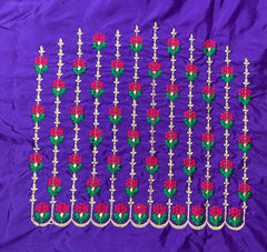 NR494VL -Violet Colour Computer Work Blouse