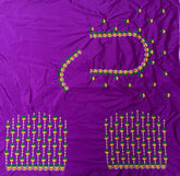 NR494MP -Mazenta Pink Colour Computer Work Blouse