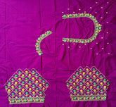 NR485MP -Magenta Pink Colour Computer Multi Work Blouse