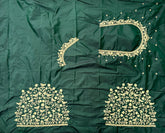 NR398BG - Bottle Green Computer Work Blouse