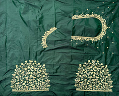 NR398BG - Bottle Green Computer Work Blouse